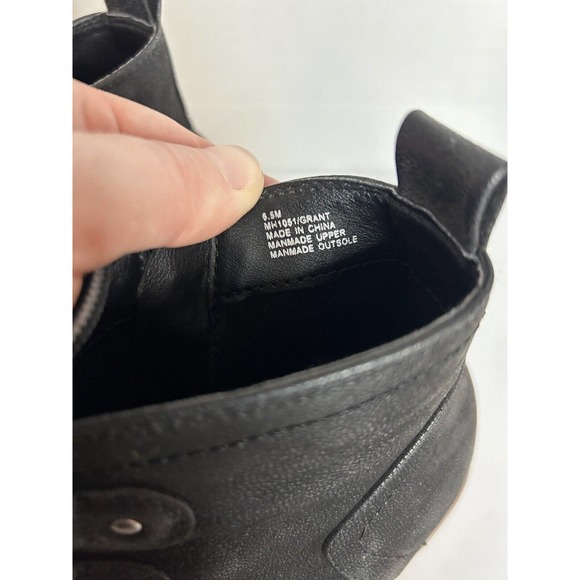 MIA Grant Black Lace Up Rubber Wedge Heel Ankle Bootie BootsY2K Chunky 6.5 - Picture 8 of 8